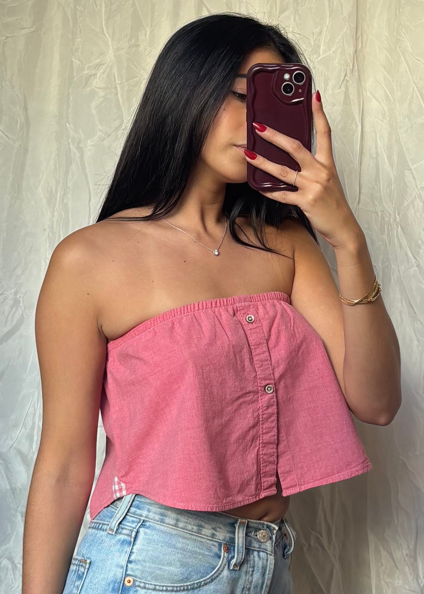 Top Giulia, Rose saumon, XS-S