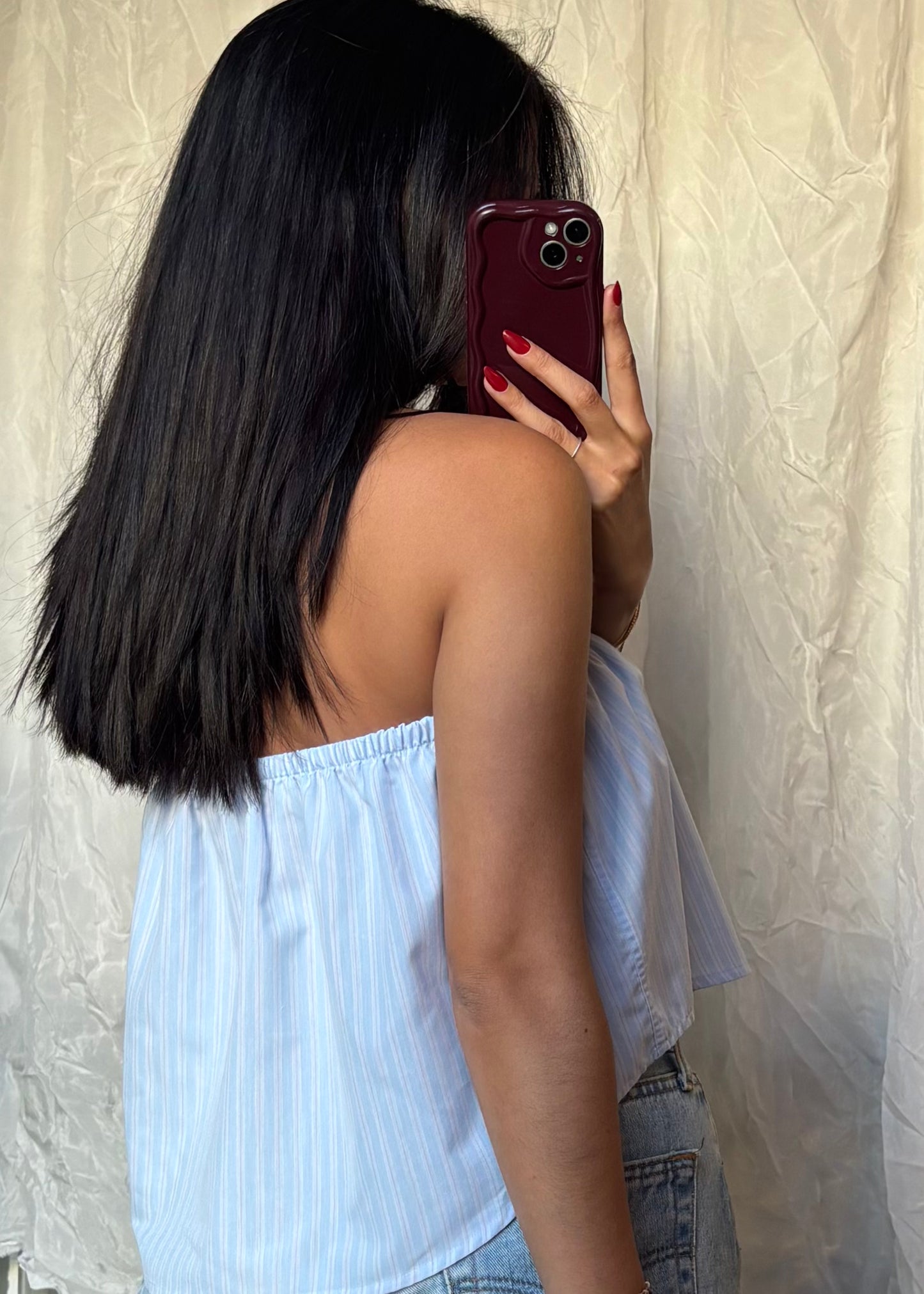 Top Giulia, Bleu rayé, S/M