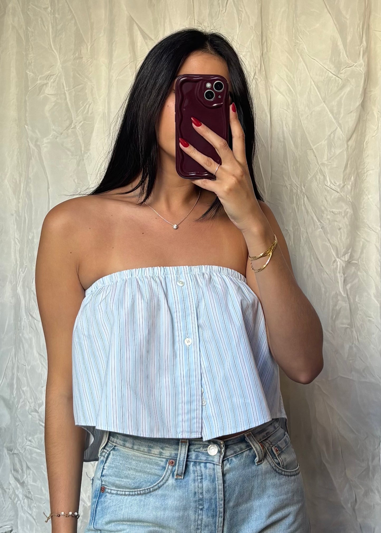 Top Giulia, Bleu rayé, S/M