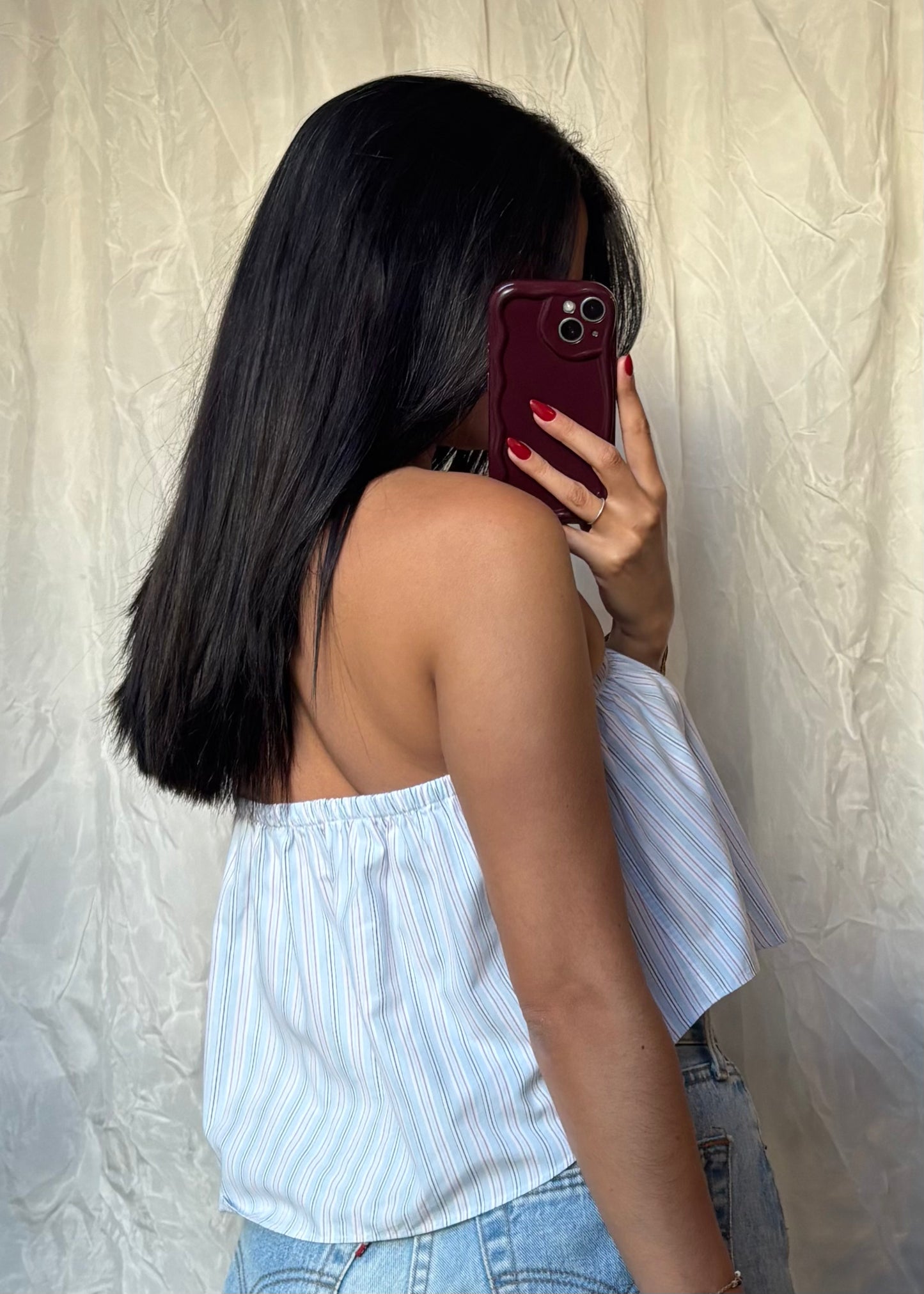 Top Giulia, Bleu rayé, S/M