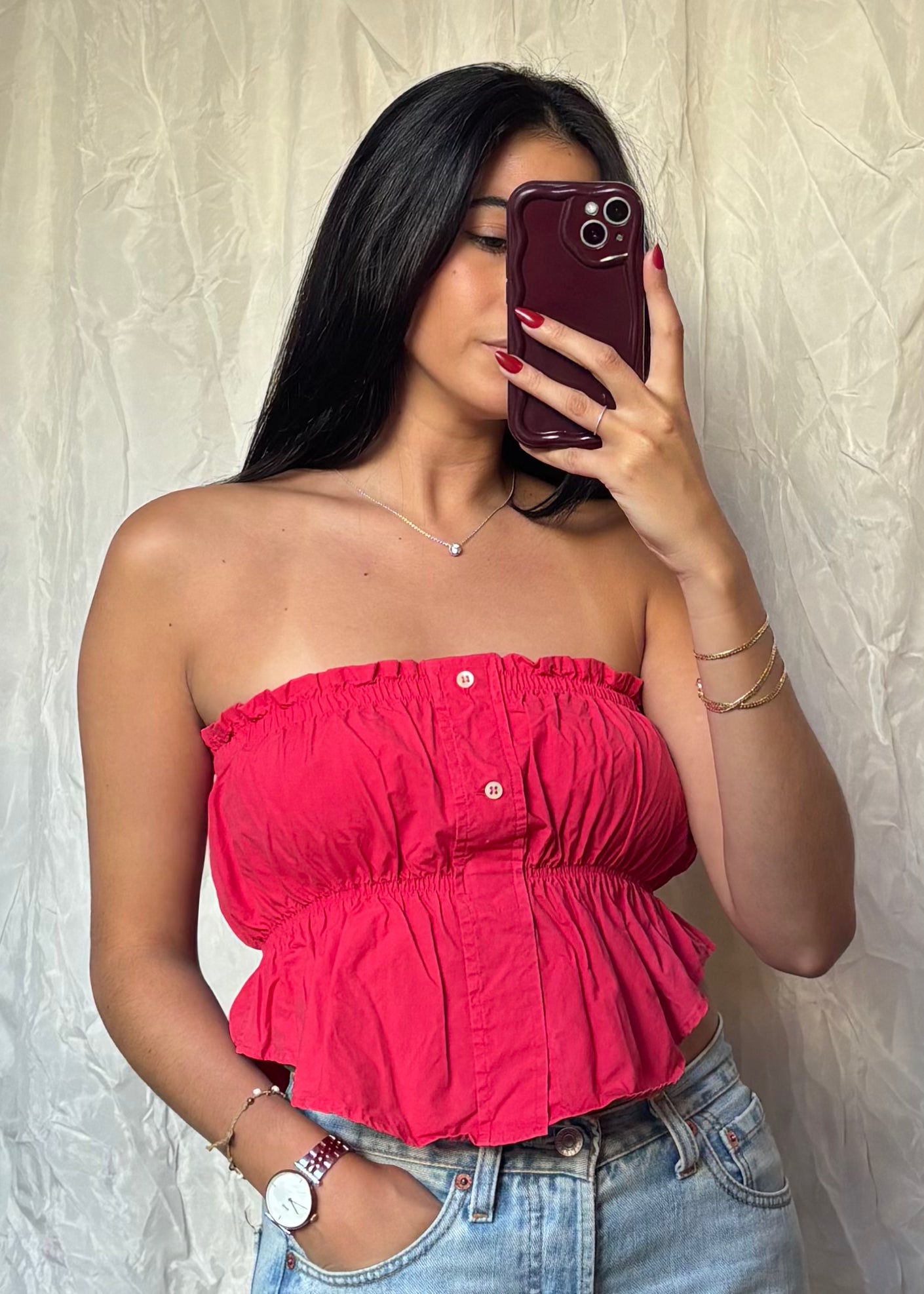 Top Luna, Rouge, XS-S