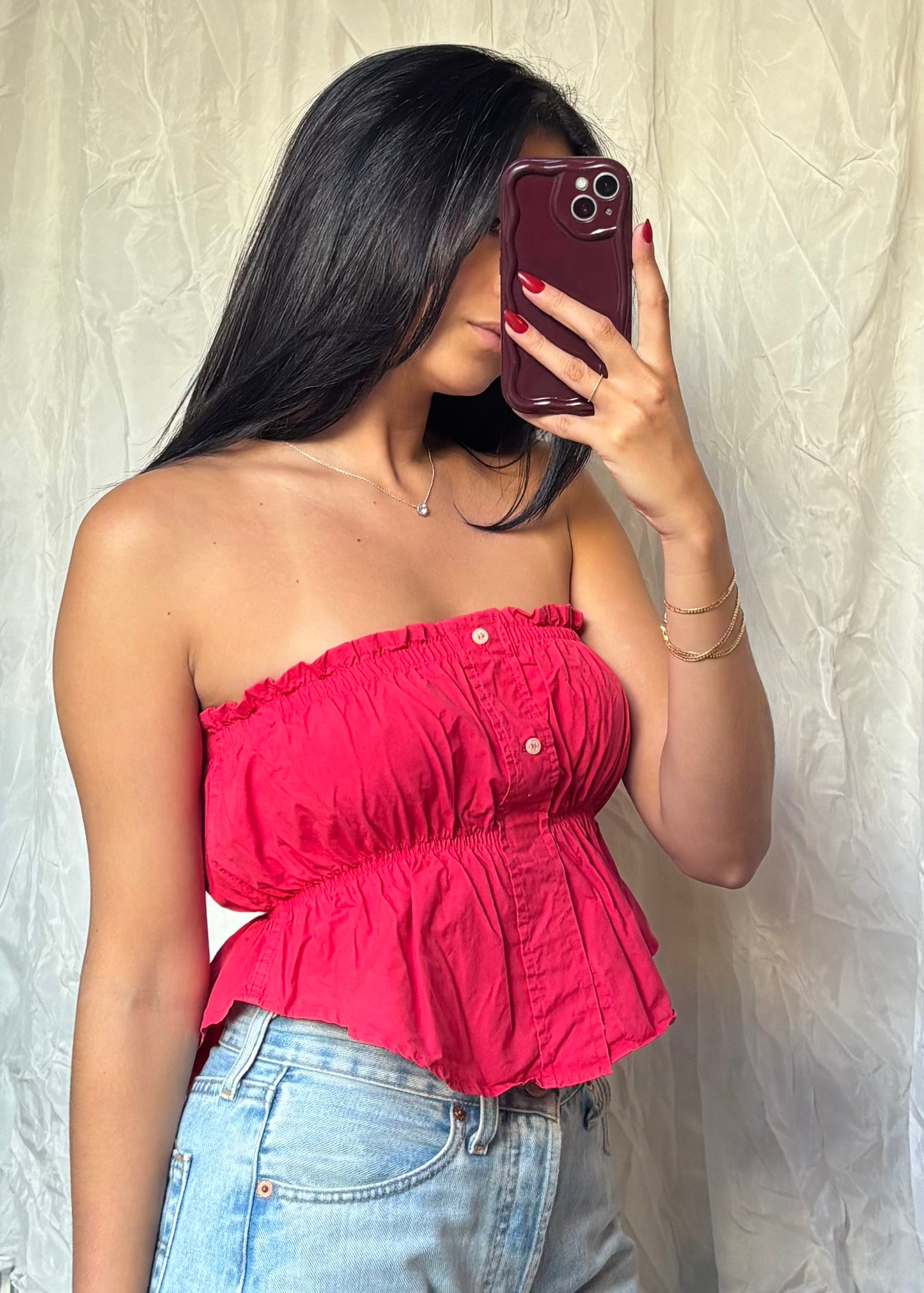 Top Luna, Rouge, XS-S