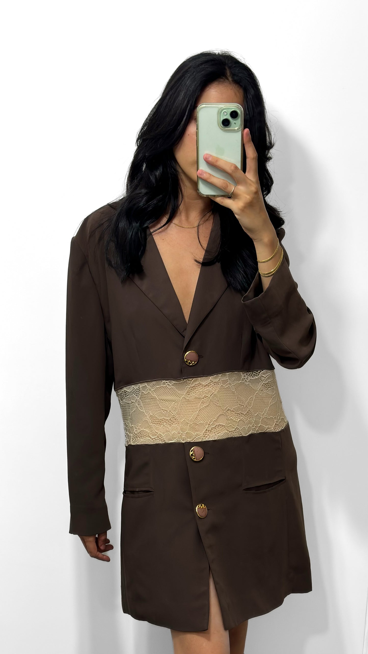 Veste Aëla, marron et beige, S-M