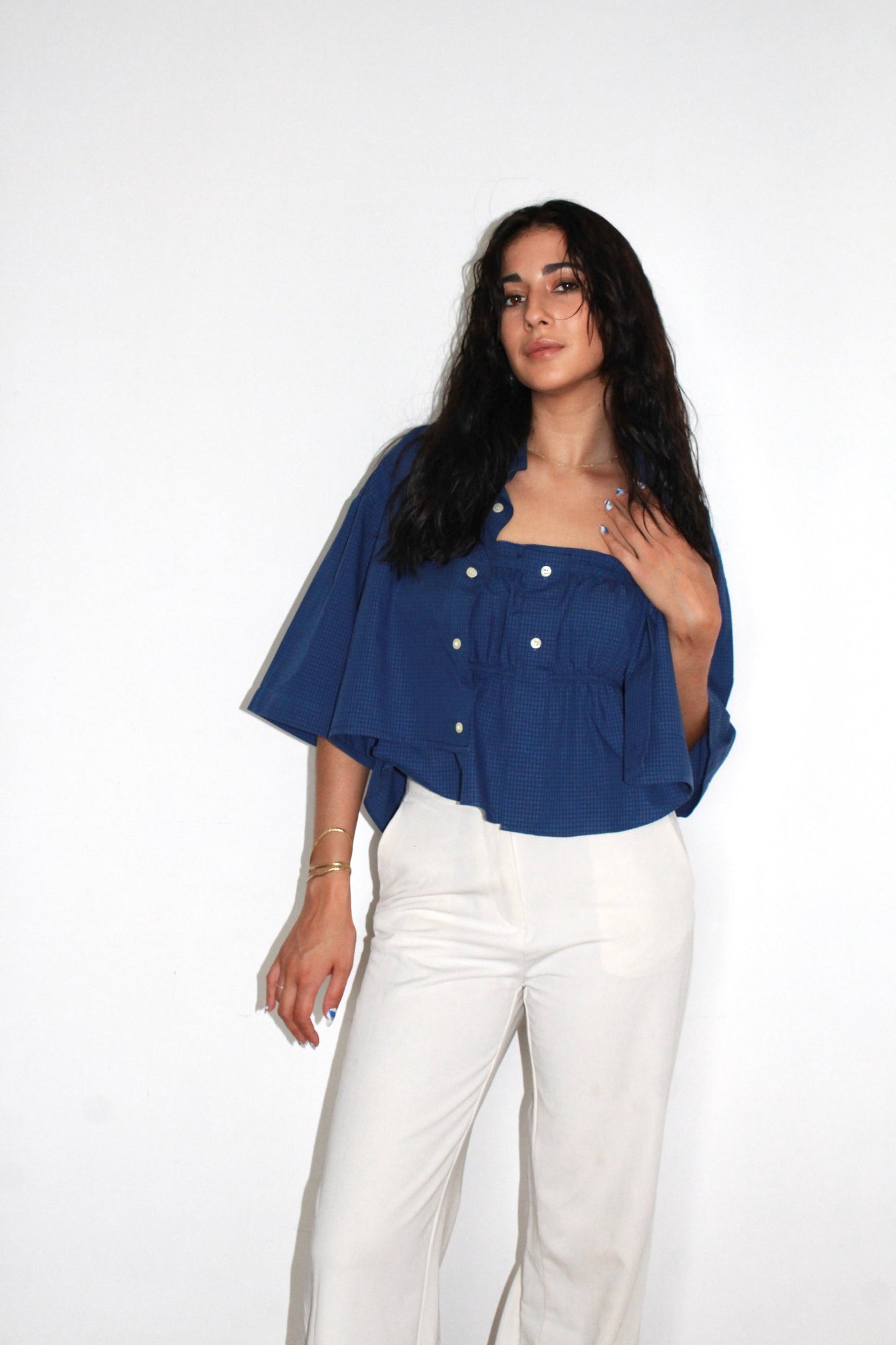 Top Luna, Bleu foncé, S-M