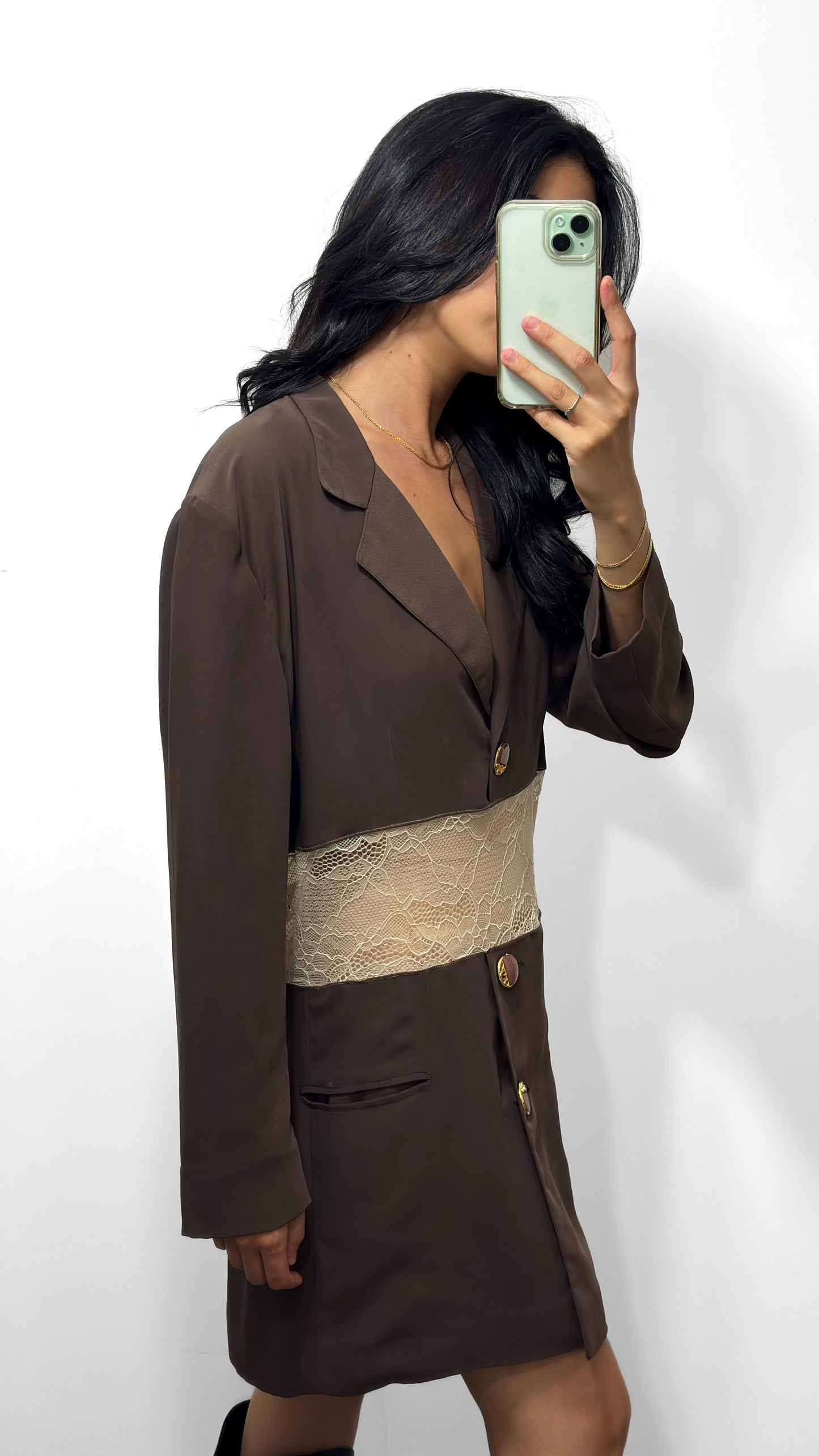 Veste Aëla, marron et beige, S-M