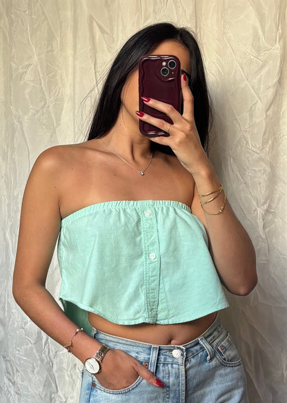 Top Giulia, Vert menthe, XS-S