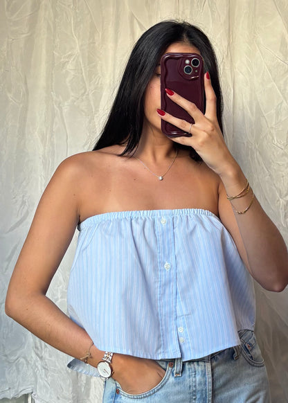 Top Giulia, Bleu rayé, S/M