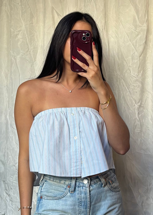 Top Giulia, Bleu rayé, S/M