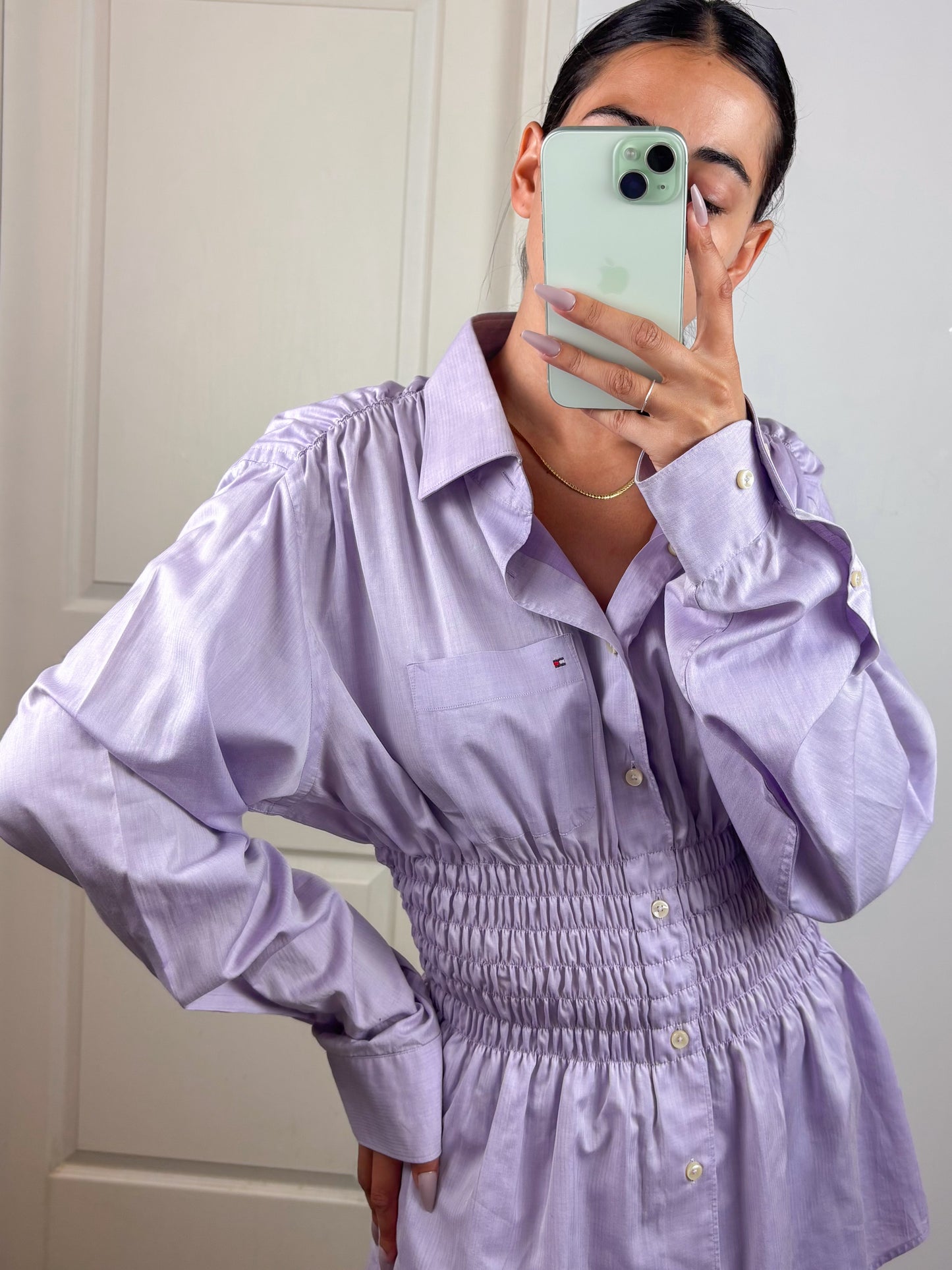 CHEMISIER ARIA - LAVANDE- M/L