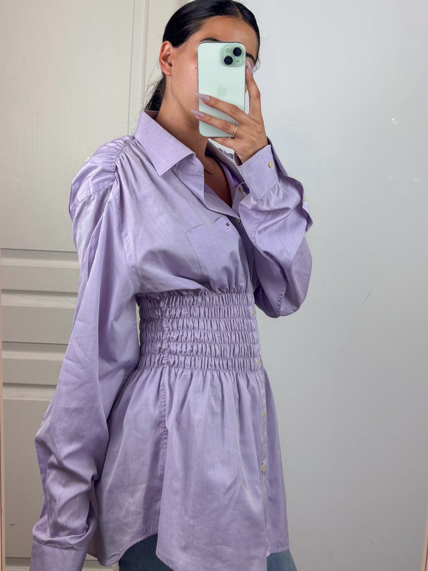 CHEMISIER ARIA - LAVANDE- M/L